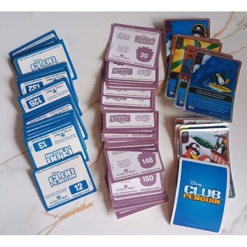 Figurinhas Club Penguin.