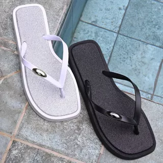 Chinelo Feminino Com Brilho Branco e Preto Super Leve e confortável Lançamento Verão - Envio Rápido