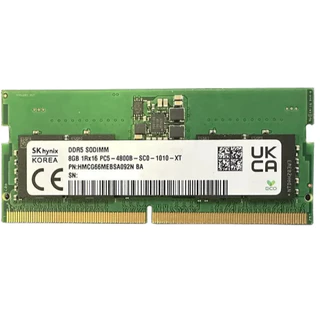 Memória Notebook 8GB DDR5 4800MHz 1Rx16 1.1V SO-DIMM 262-Pin Hynix
