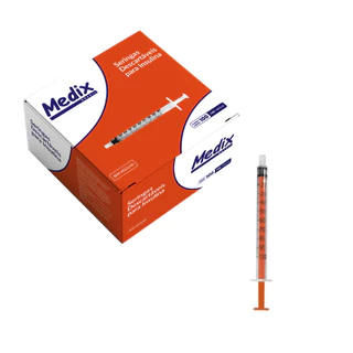 Seringa 1ml Kit 100 Unidades Com ou Sem Agulha 13x0.45mm em Oferta na Shopee