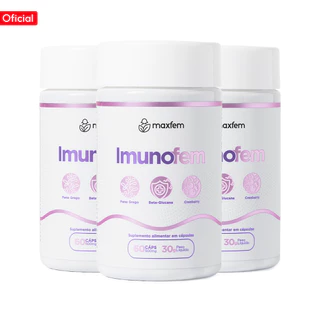 Kit 3 Imunofem, Suplemento Natural para Saúde Íntima Feminina, Auxilio da Candidíase em Oferta na Shopee