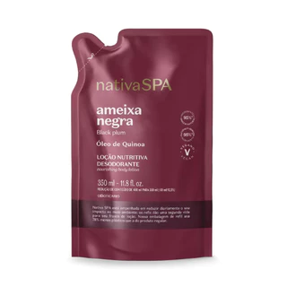 Refil Loção Desodorante Hidratante Corporal Nativa Spa Ameixa Negra 350ml
