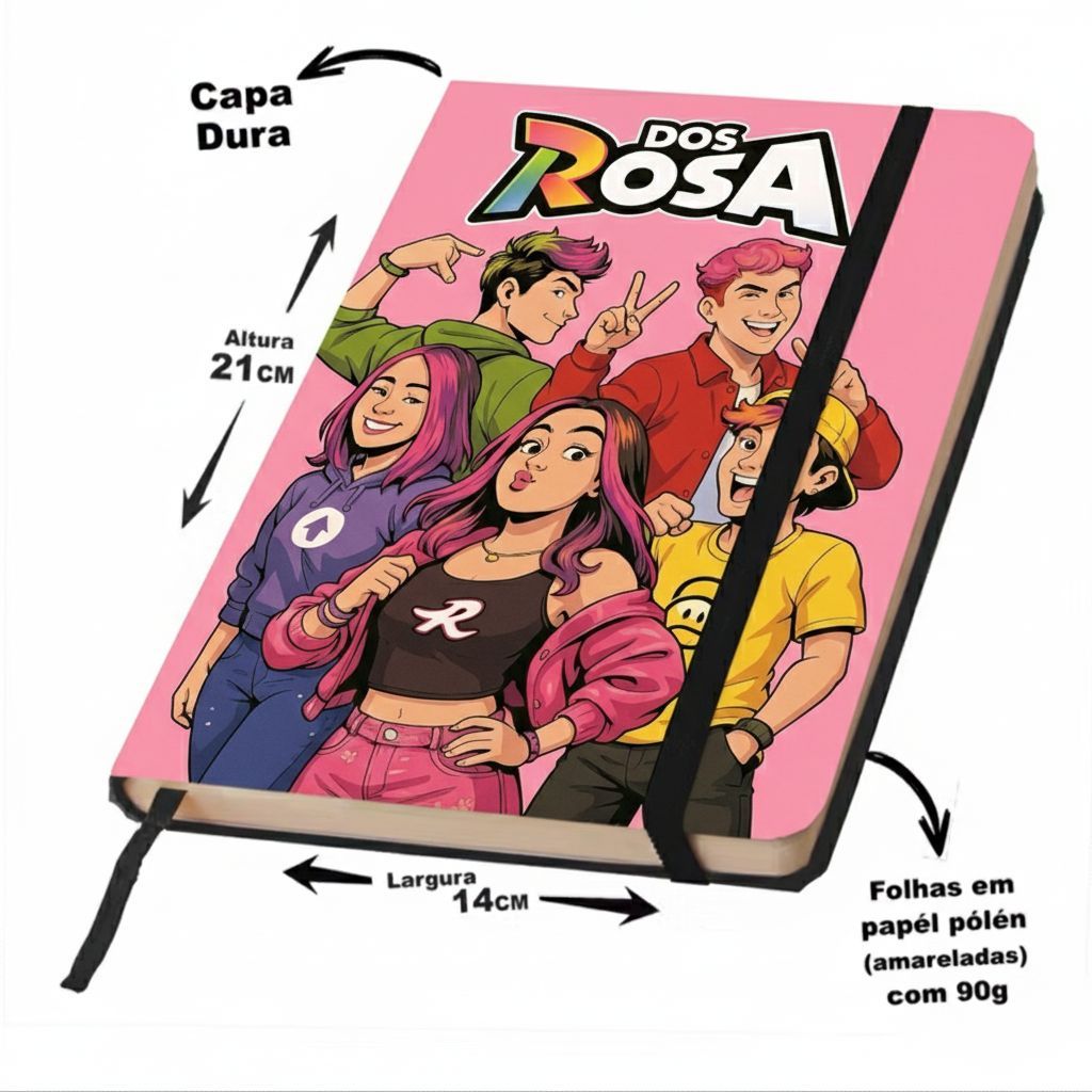 Caderno SKETCHBOOK Dos Rosa Emilly Vick para desenhar ou anotações ...