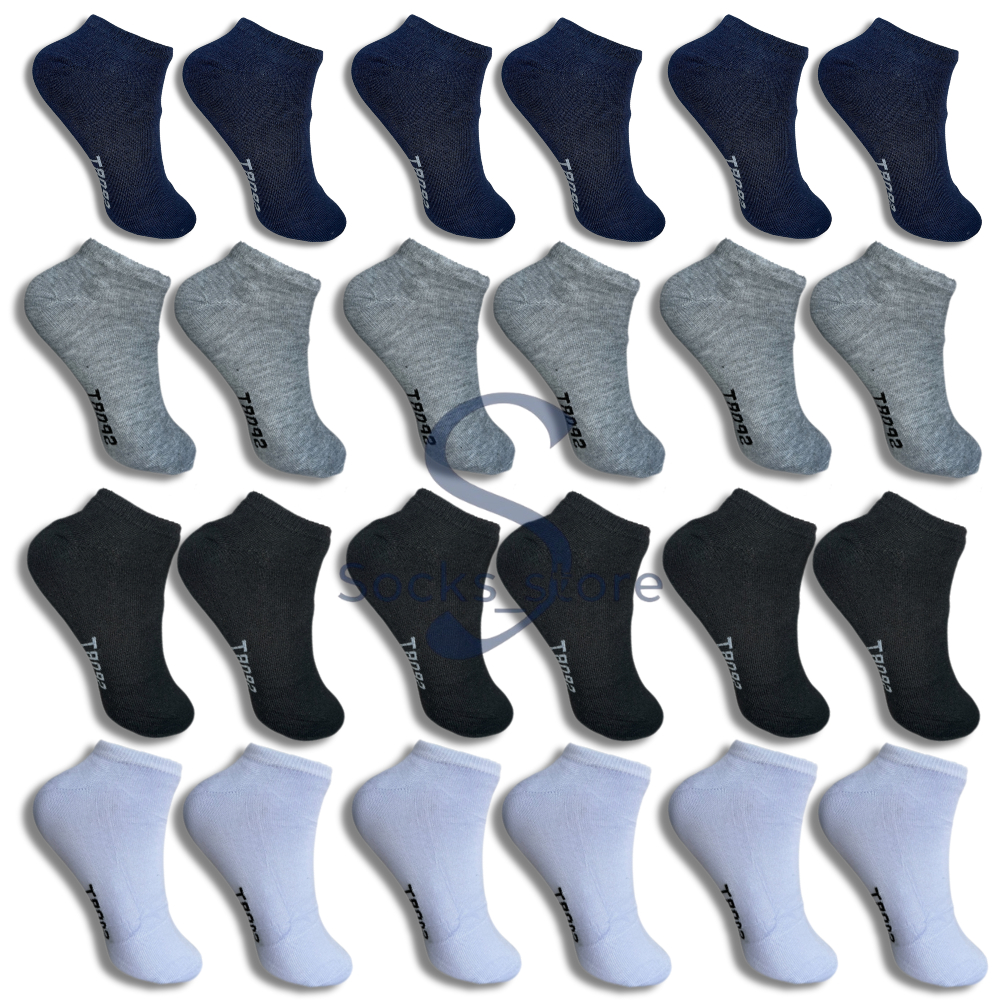 Kit com 3,6,9,12,15 e18 e 24 pares de Meias Soquete com algodão Cano Curto Feminina Masculina Unissex