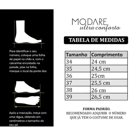 TĂȘnis Modare Ultraconforto Feminino OrtopĂ©dico Slip On Sem Cadarço Original