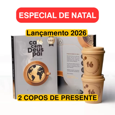 CAFÉ COM DEUS PAI 2026 | + BRINDE 2 COPOS 250ML
