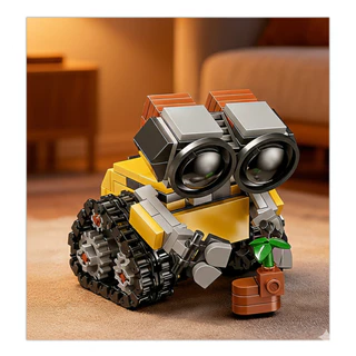 Brinquedo de montar - Robô Wall-E - Quebra-cabeças 3D, Mini Blocos de montar.
