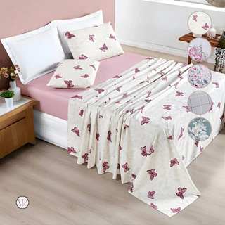 Jogo de Lençol 200 Fios Cama Casal Padrão Queen King e Solteiro Micro Percal Avere em Oferta na Shopee