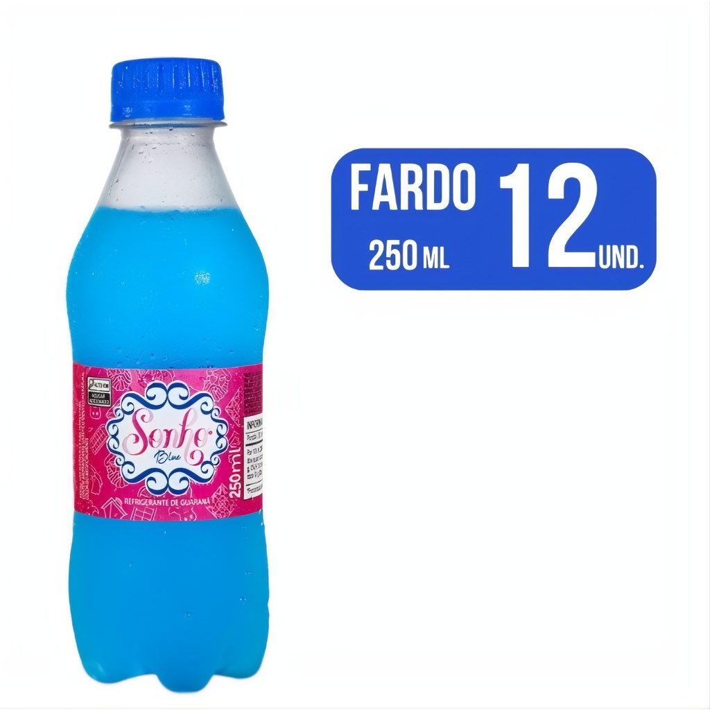 Refrigerante Sonho Azul Mini 12 Unidades 250 Ml Cada | Shopee Brasil
