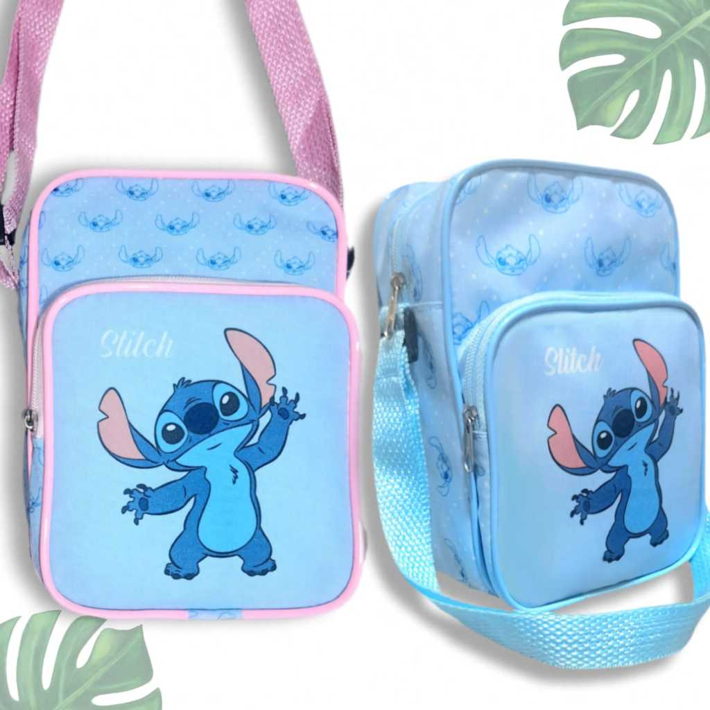 Bolsa Do Stitch Bag Infantil Grande Com Dois Compartimentos e Alça ...