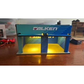 Oficina Falken - Diorama Expositor Miniaturas Hot Wheels MDF