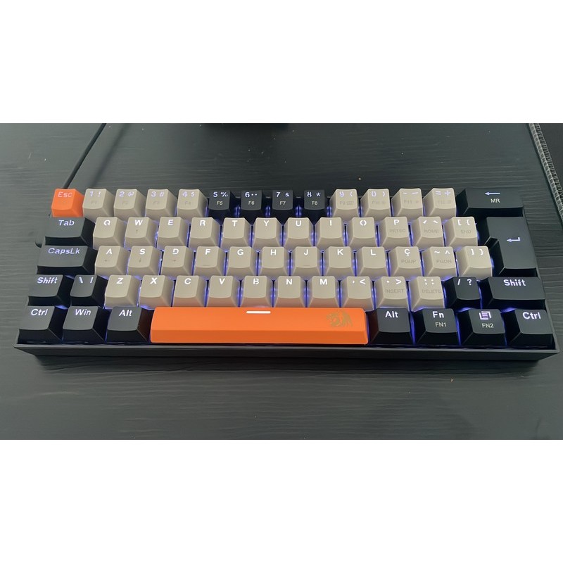 Teclado Gamer Redragon Lakshmi, Switch Brown, Layout 60%, ABNT2, Preto ...