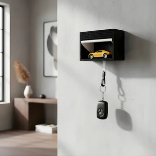 Porta Chaves De Parede Garagem Carrinho Decoração Criativa