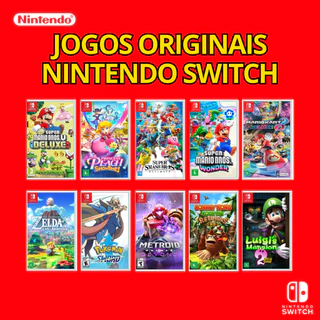 JOGOS Originais MIDIA FISICA Nintendo Switch variados , mario , zelda , party ,pokemon etc...