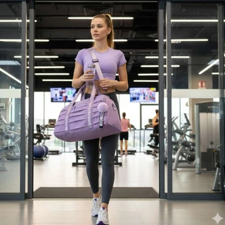 Bolsa Esportiva Feminina impermeavel Grande Capacidade para Academia e Viagem, com Alça de Ombro Com acessório em Oferta na Shopee