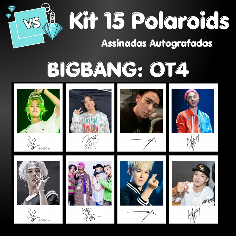 Mini Fotos BIGBANG OT4 À prova d'água Qualidade em HD Fan-made