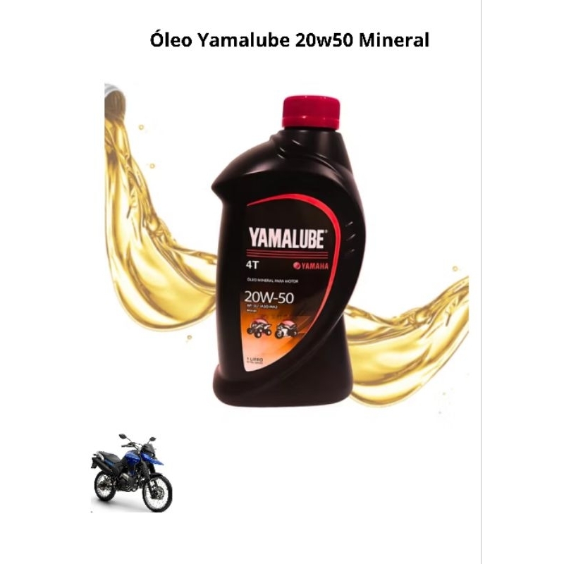 1 Litro Óleo Yamalube 20w50 Mineral Original Yamaha Factor 150 Fazer ...