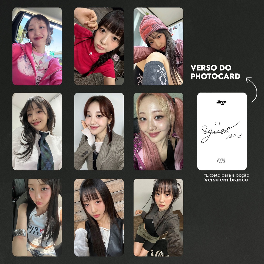 Yves | Kit com Photocards Fanmade K-pop (LOONA) | Shopee Brasil
