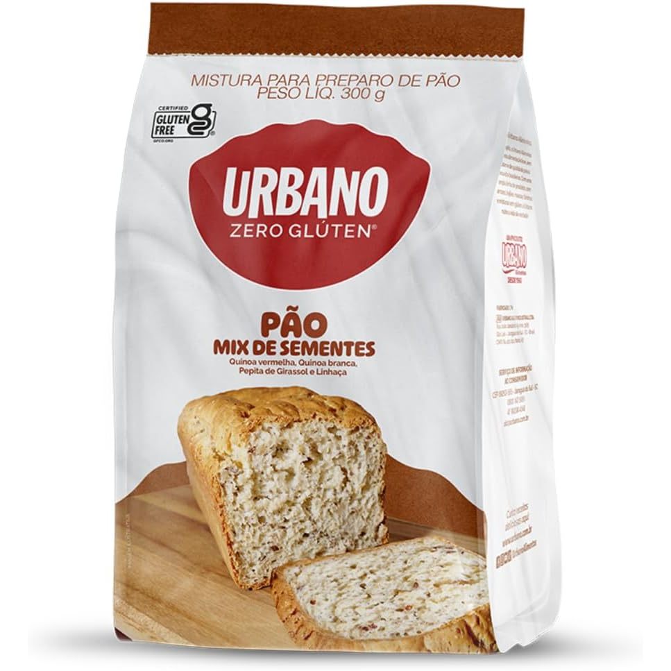 Mistura para Pão Sem Glúten Mix de Sementes Urbano 300g | Shopee Brasil