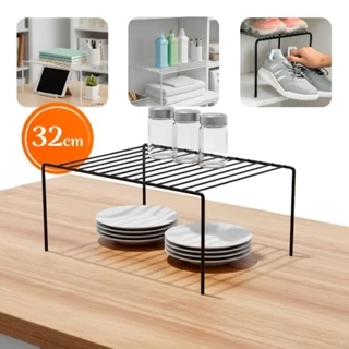 Kit 2 Organizador De Armário Para Cozinha Multiuso Prateleira Suporte Rack em Oferta na Shopee