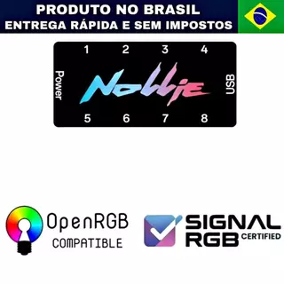 Nollie Controladola ARGB 5v 3 Pinos com suporte ao Software SignalRGB OpenRGB Oficial