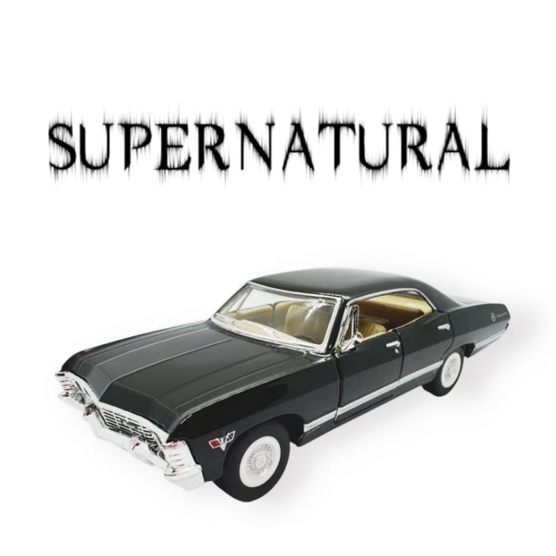 Supernatural Impala 1967 Preto | Miniatura Colecionável Diecast
