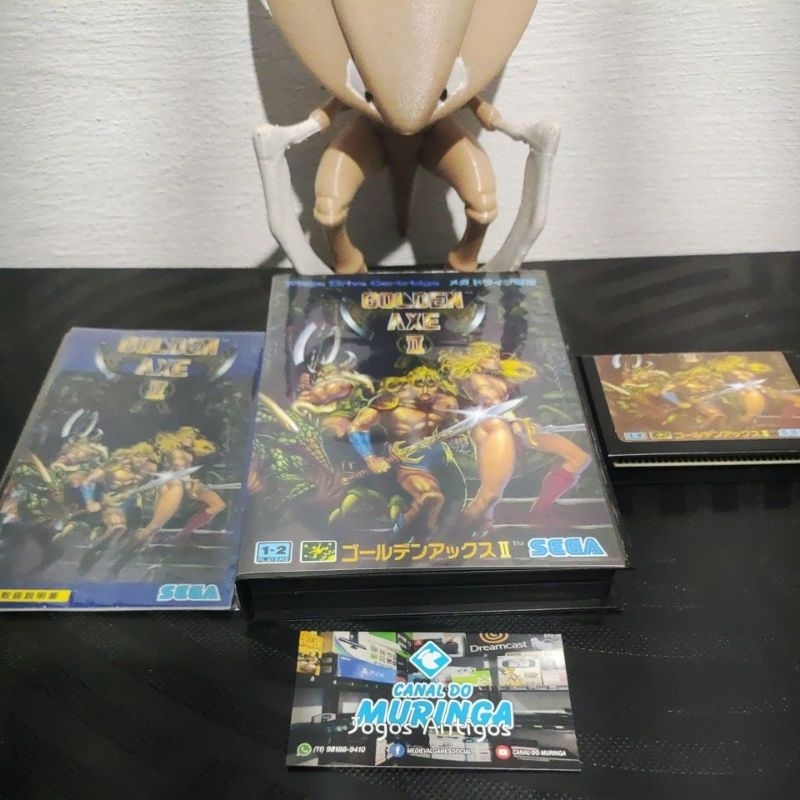 Golden Axe 2 - Mega Drive - Manual completo - japonês - Carcaça