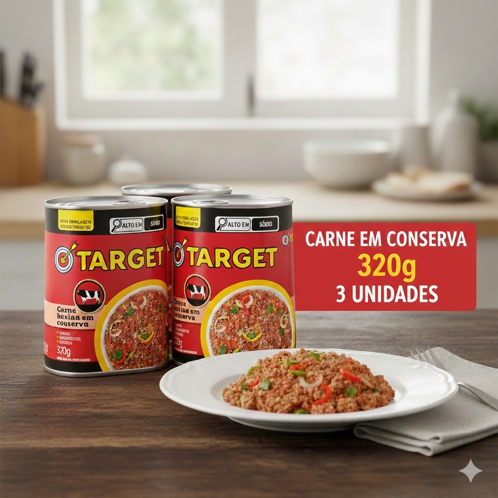 Carne Em Conserva 320G Target Friboi - Kit 3 Unidades | Shopee Brasil