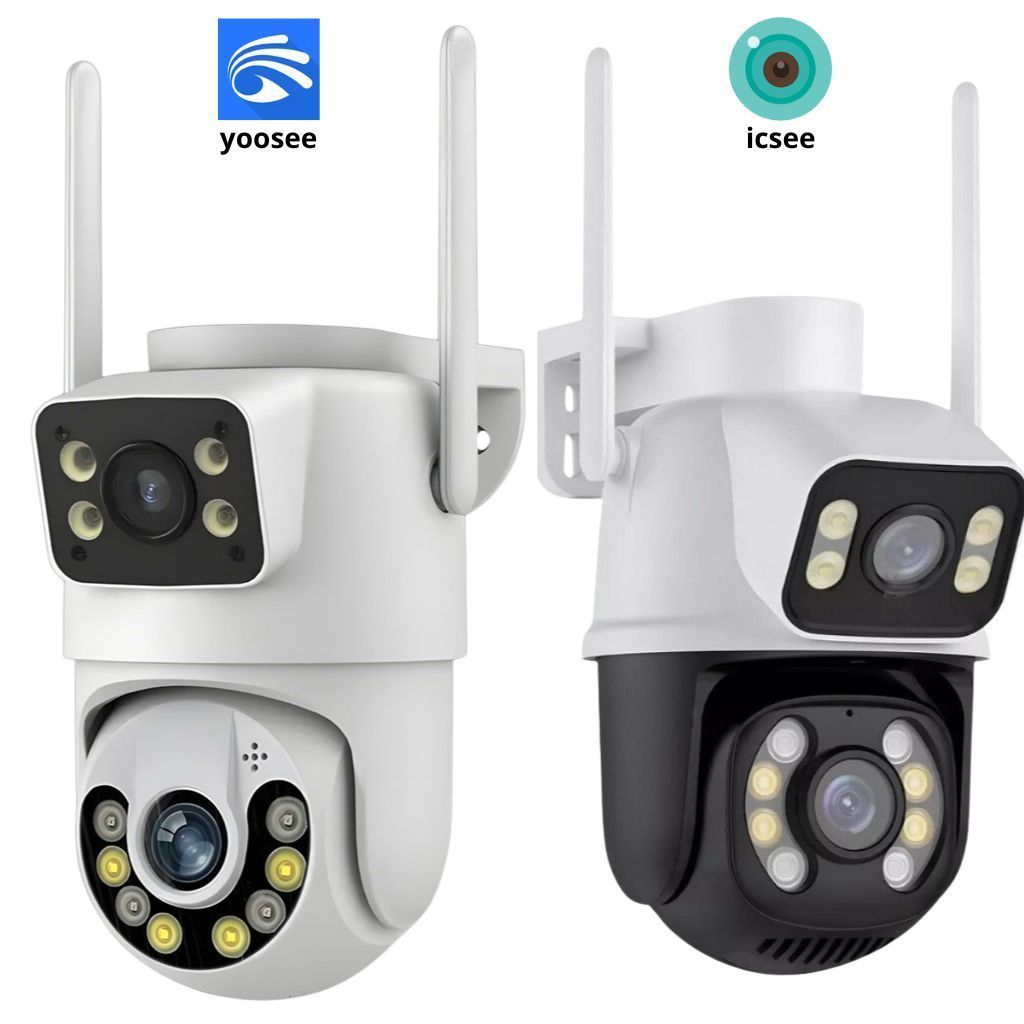 Câmera de Segurança WiFi com Visão 360° IP66 para Proteção Total Lente ...