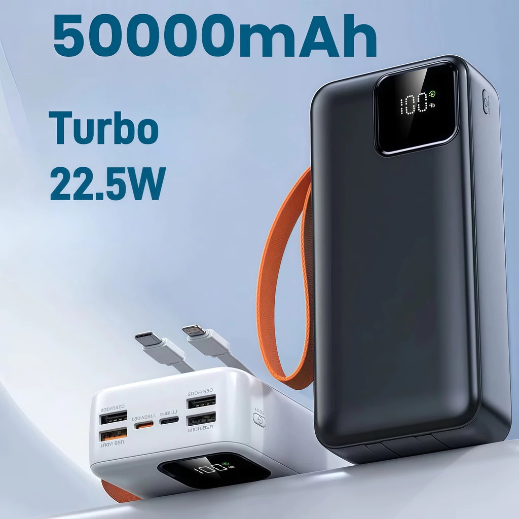Carregador Portátil portátil grande 50000mah/30000mah Turbo 22,5W PD ...