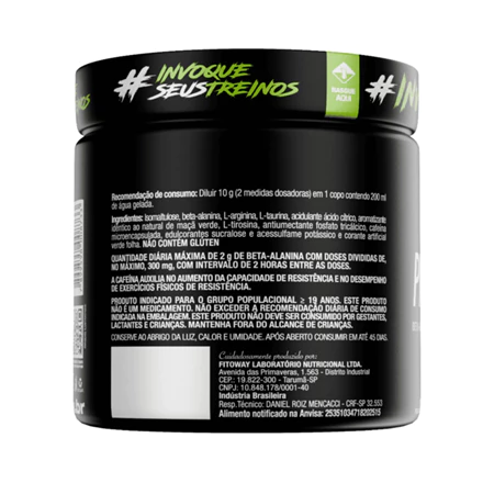 FTW Diabo Verde Pré-Treino Pre-Workout Pote 150g Energia e Foco com Cafeína Beta-Alanina Sabores - Vista 6