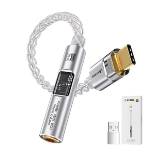 VEDO Cabo Adaptador Amplificador CX31993 MAX97220 DAC portátil HiFi Com chip decodificação Type-C/3,5 mm fio banhado