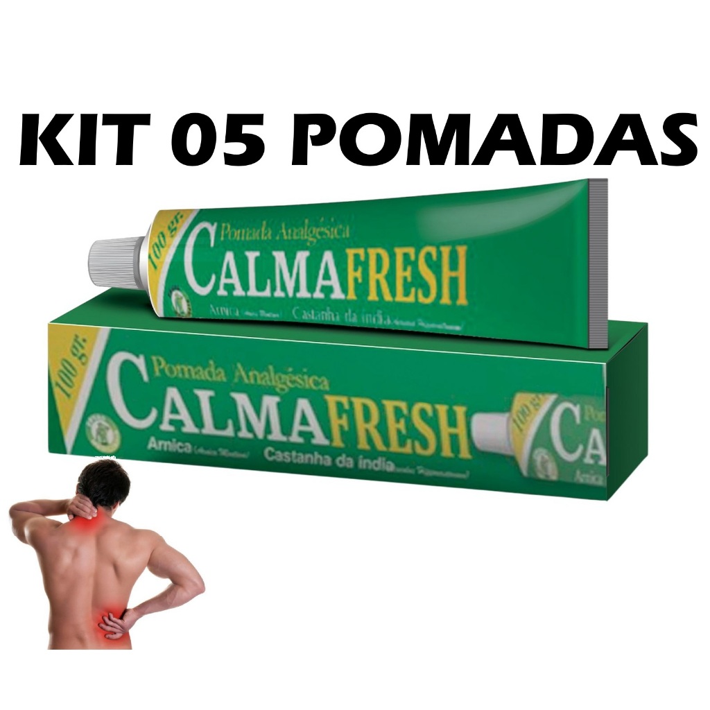5 Pomadas CALMAFRESH (Calmanex) | Shopee Brasil