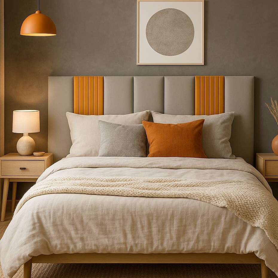 Kit Com Até 13 Peças Cabeceira Modular + Painel Ripado MDF Para Cama ...
