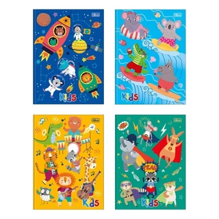 Caderno Costurado Tilibra Universitário Capa Dura Sapeca 96 Folhas - Embalagem com 5 Unidades (Sortidos) em Oferta na Shopee