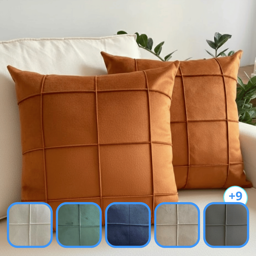 kit 2 capas de almofada Decorativa em Suede Square 45x45Cm Para Sofá Cama Toque Macio e Aveludado Varias Cores | Shopee Brasil