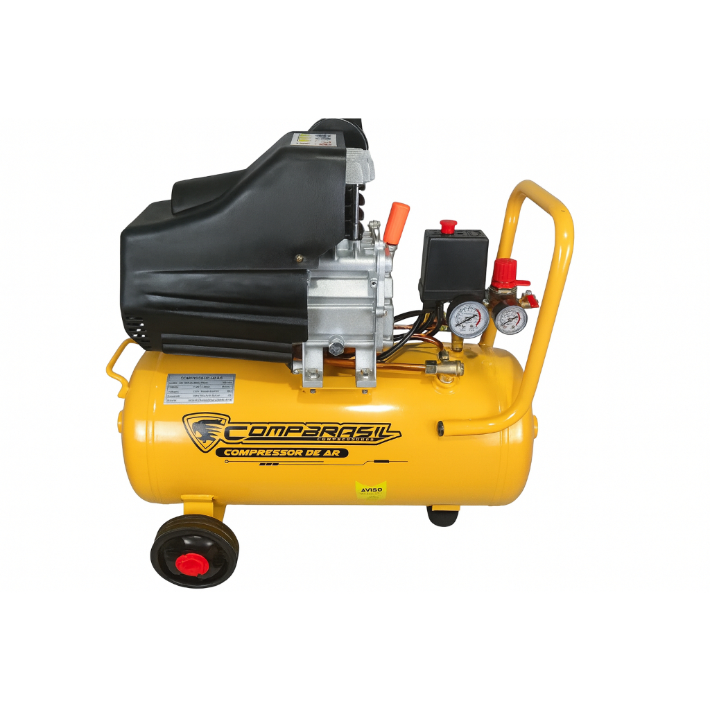 Moto Compressor 25L 2HP 1500W 2HP 8.6Pes Compbrasil - 127V
