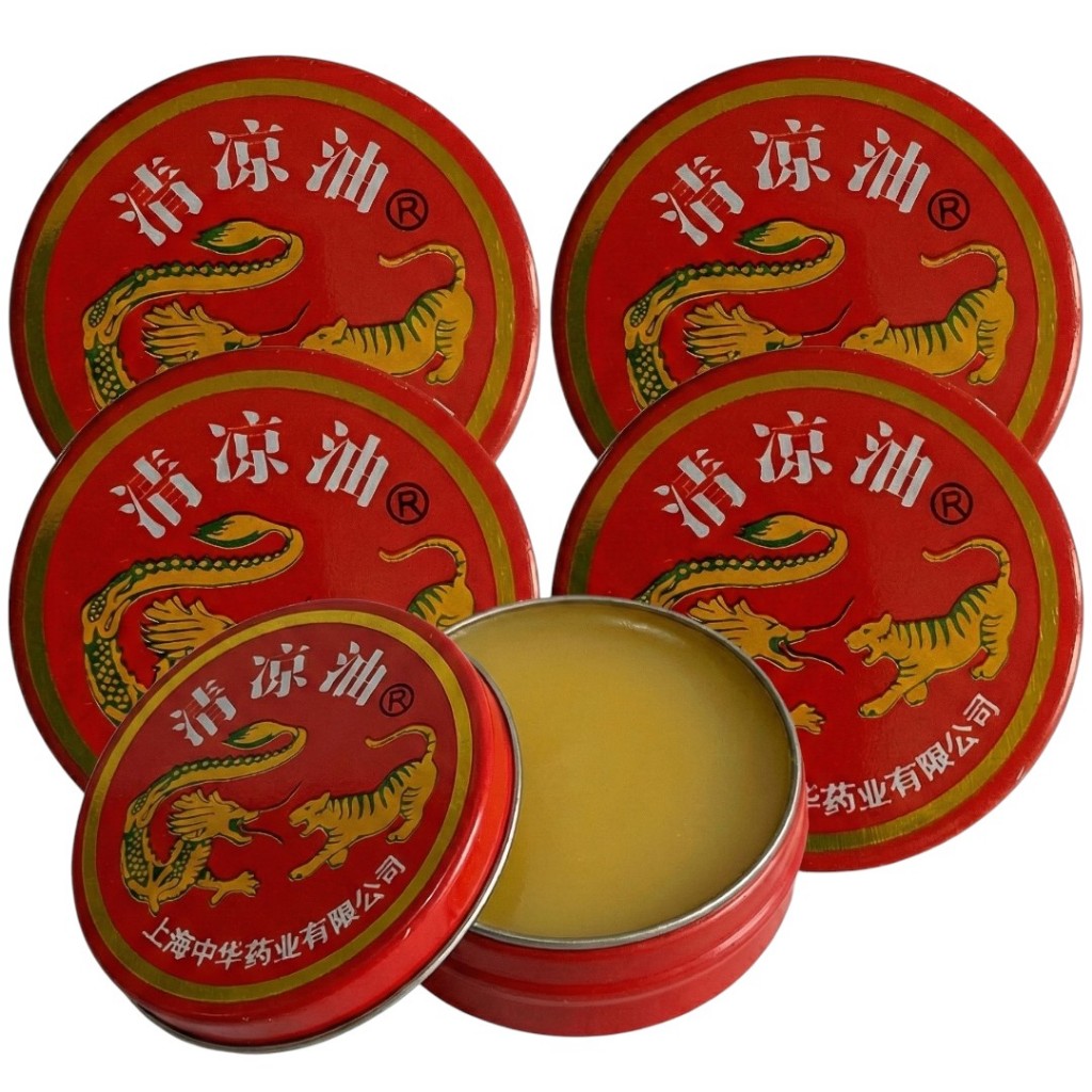 KIT 05 POMADAS CHINESA DRAGÃO E TIGRE ORIGINAL (3g cada) Alívio ...