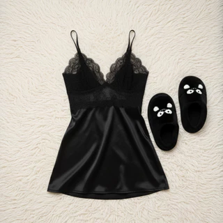 Camisola de Renda Feminina Luxo Romântica com Estilo Refinado e Extremo Conforto e Ótimo Caimento em Oferta na Shopee