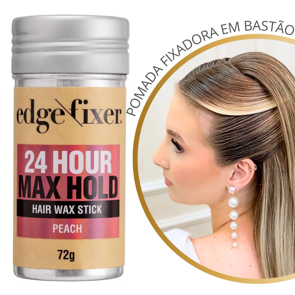 Cera Stick Bastão Edge Fixer Peach Kiss New York 72g - Pomada de ...
