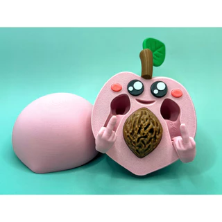 Pêssego Zueiro Decorativo com Dedo do Meio – Presente Inimigo Secreto ou Amigo da Onça