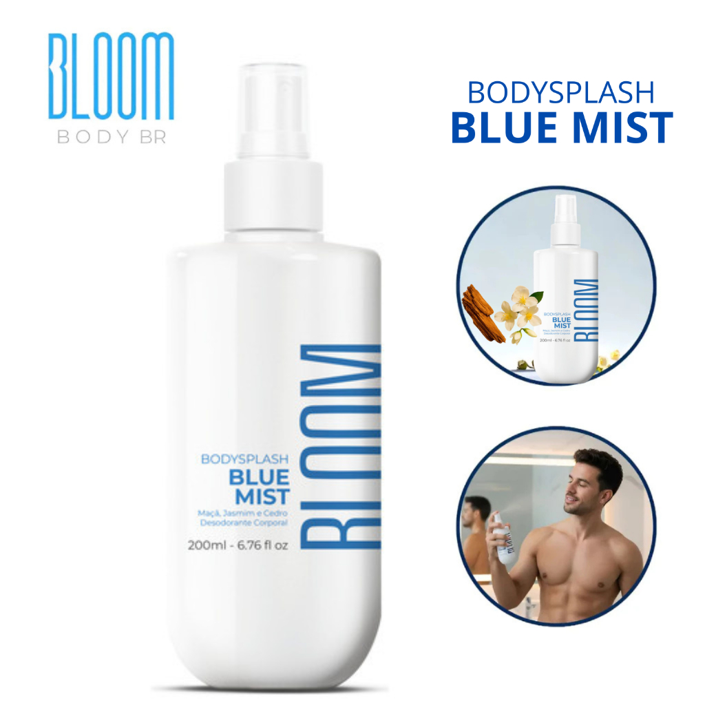 Blue Mist Body Splash Masculino Deo Colônia Bloom Body 200 Ml