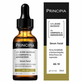 Sérum Renovador Principia 9,8% Ácido Glicólico + Aminoácidos AG10 em Oferta na Shopee
