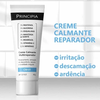 Creme Calmante Multirreparador Facial CM-01 Principia - 40g