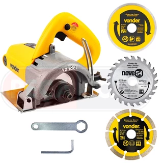 Kit Serra Mármore Vonder Smv1300s Tipo Makita + 3 Discos de Corte em Oferta na Shopee