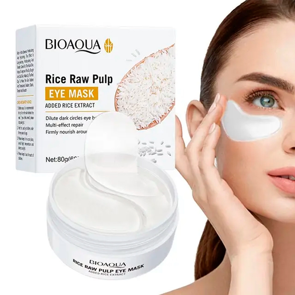BIOAQUA - Rice Raw Pulp Eye Mask - Skincare Coreano - Korean | Shopee ...