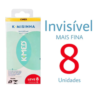 Camisinha k-med preservativo ínvisivel kmisinha ultra fino Cimed em Oferta na Shopee