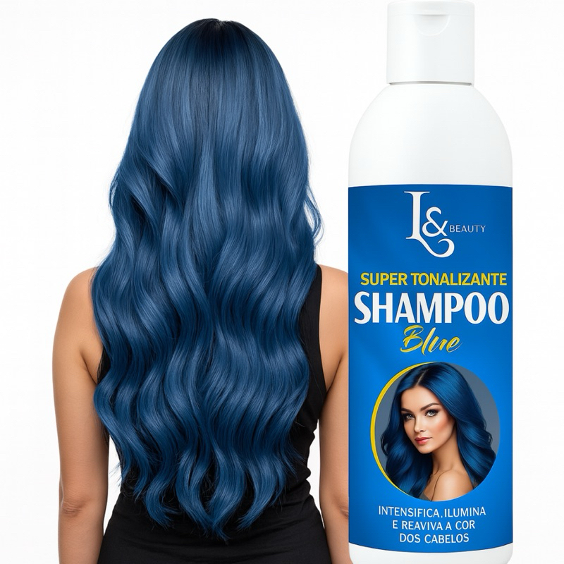 Shampoo Blue Azul Tonalizante Manutenção 300ml L&beauty Colored ...