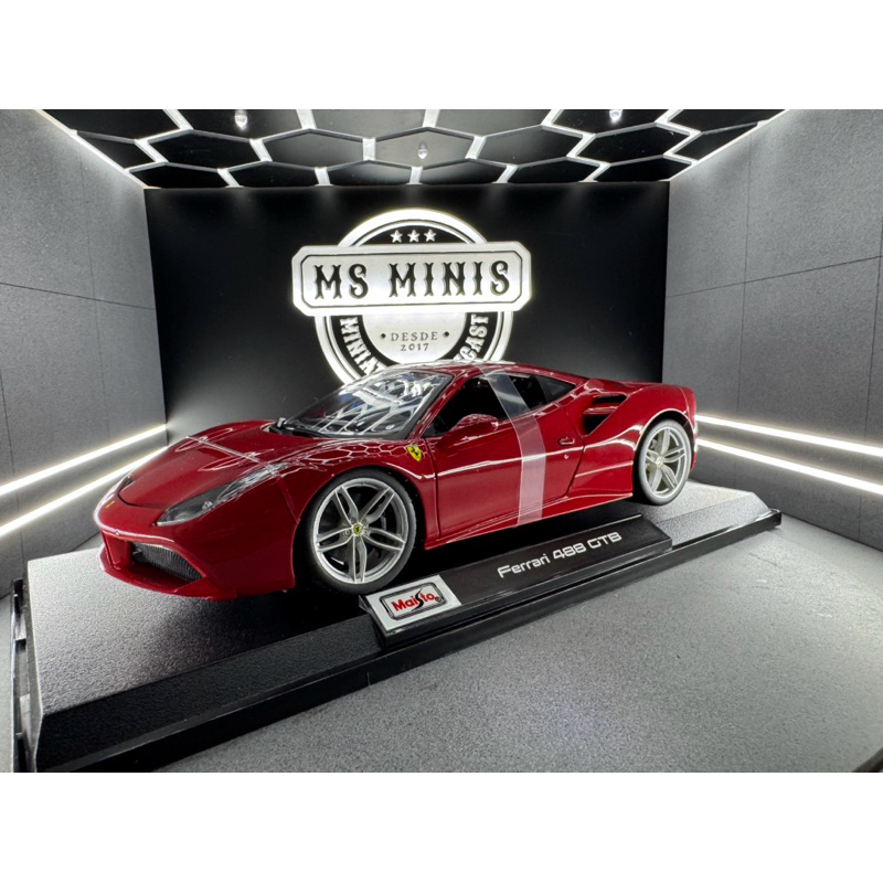Miniatura Maisto Especial Edition - Ferrari 488 GTB escala 1/18