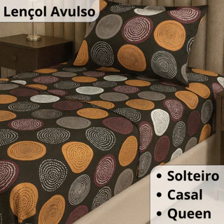 Lençol Casal 400 Fios Com Elástico - Queen e Solteiro - Avulso Tecido Macio Aveludado Estampado em Oferta na Shopee